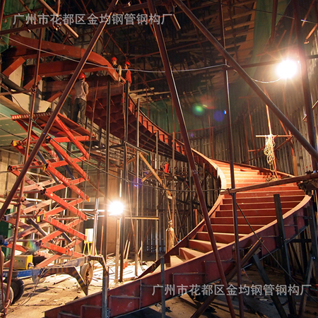 旋转楼梯  酒店大堂旋转楼梯艺术中心造型梯制作及安装_建企商盟-建筑建材产业的云采购联盟平台