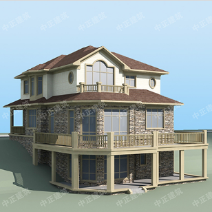 双拼别墅设计001_建企商盟-建筑建材产业的云采购联盟平台