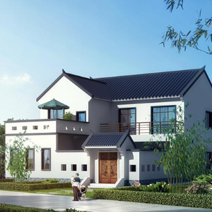 四合院别墅设计003_建企商盟-建筑建材产业的云采购联盟平台